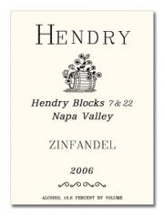 Hendry Ranch - Zinfandel Napa Valley Blocks 7 & 22  2019