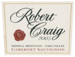 Robert Craig - Cabernet Sauvignon Estate Howell Mountain 2018