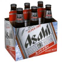 Asahi - Dry Draft Beer (6 pack 12oz bottles) (6 pack 12oz bottles)