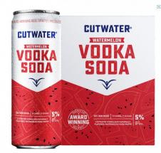 Cutwater Spirits - Cutwater Watermelon Vodka Soda 12can 4pk (4 pack 12oz cans) (4 pack 12oz cans)