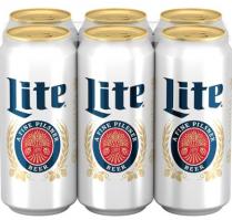 Miller Brewing Co - Miller Lite 16can 6pk (6 pack 16oz cans) (6 pack 16oz cans)