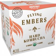 Flying Embers -  Hard Kombucha Grapefruit 12can 6pk (6 pack 12oz cans) (6 pack 12oz cans)