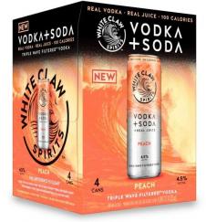 White Claw -  Vodka Peach 12can 4pk (4 pack 12oz cans) (4 pack 12oz cans)